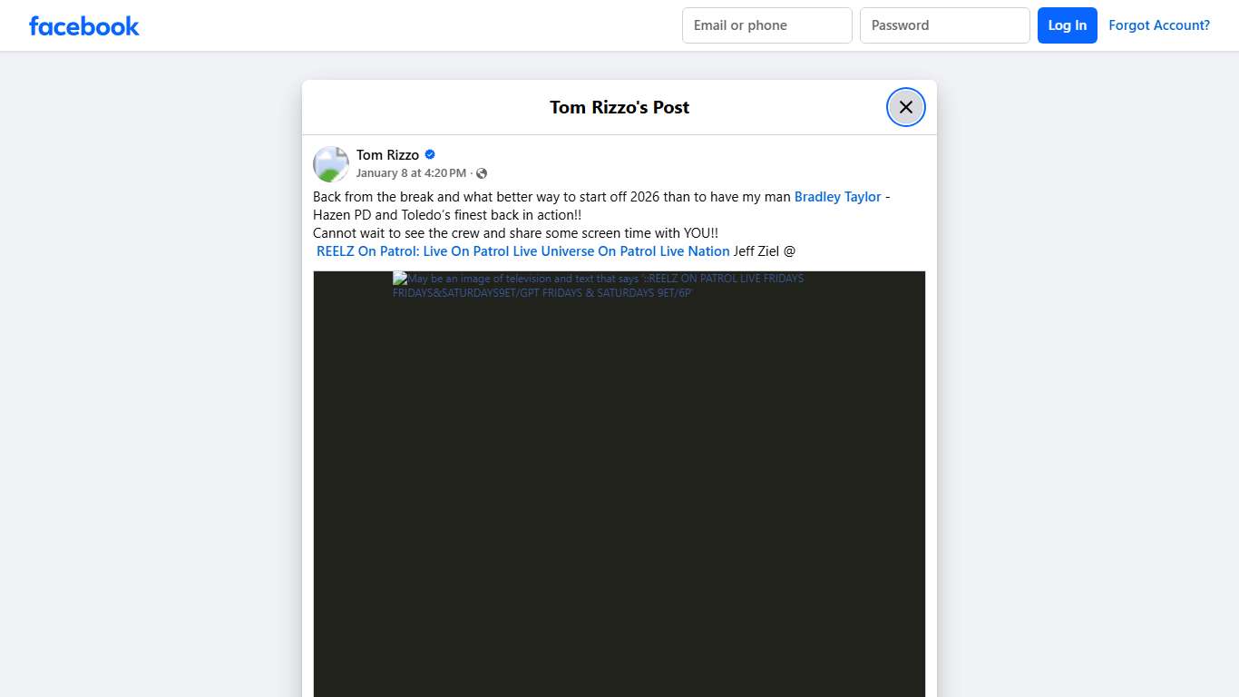 Tom Rizzo - Back from the break and what better way to... Facebook